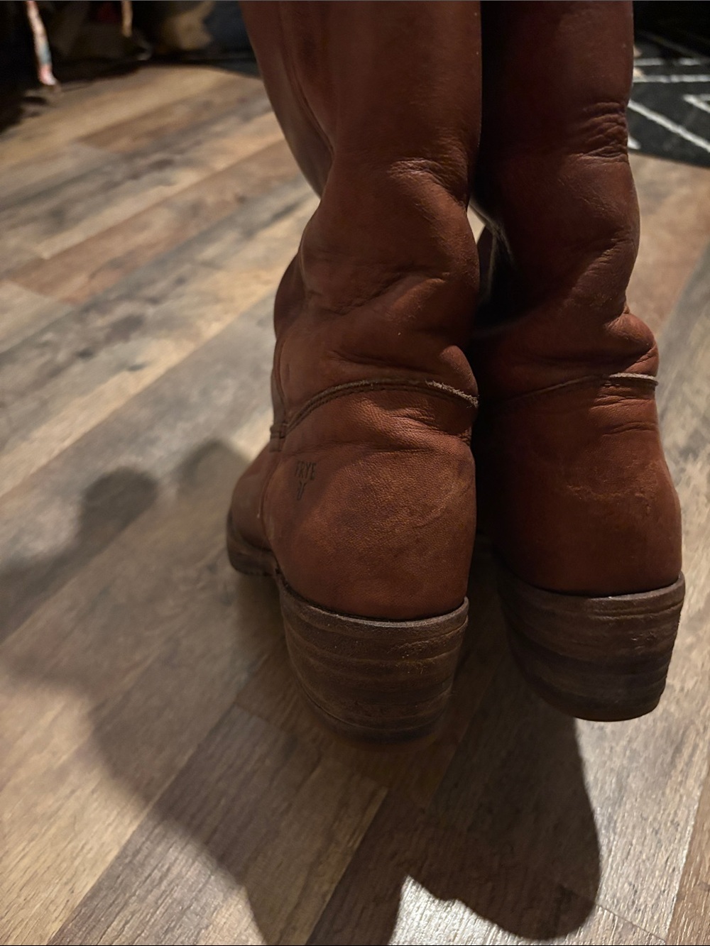 Frye Brown Leather Knee-High Boots - Picture 6 of 16